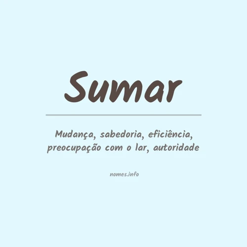 Sumae: Um Nome Com História E Significado